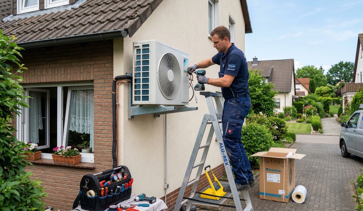Professionelle Klimaanlagen-Installation durch Raumgrad