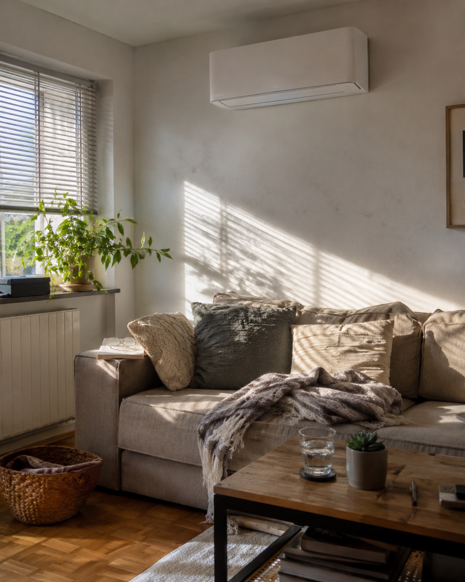 Wohnzimmer mit Daikin Stylish Klimaanlage in Karben